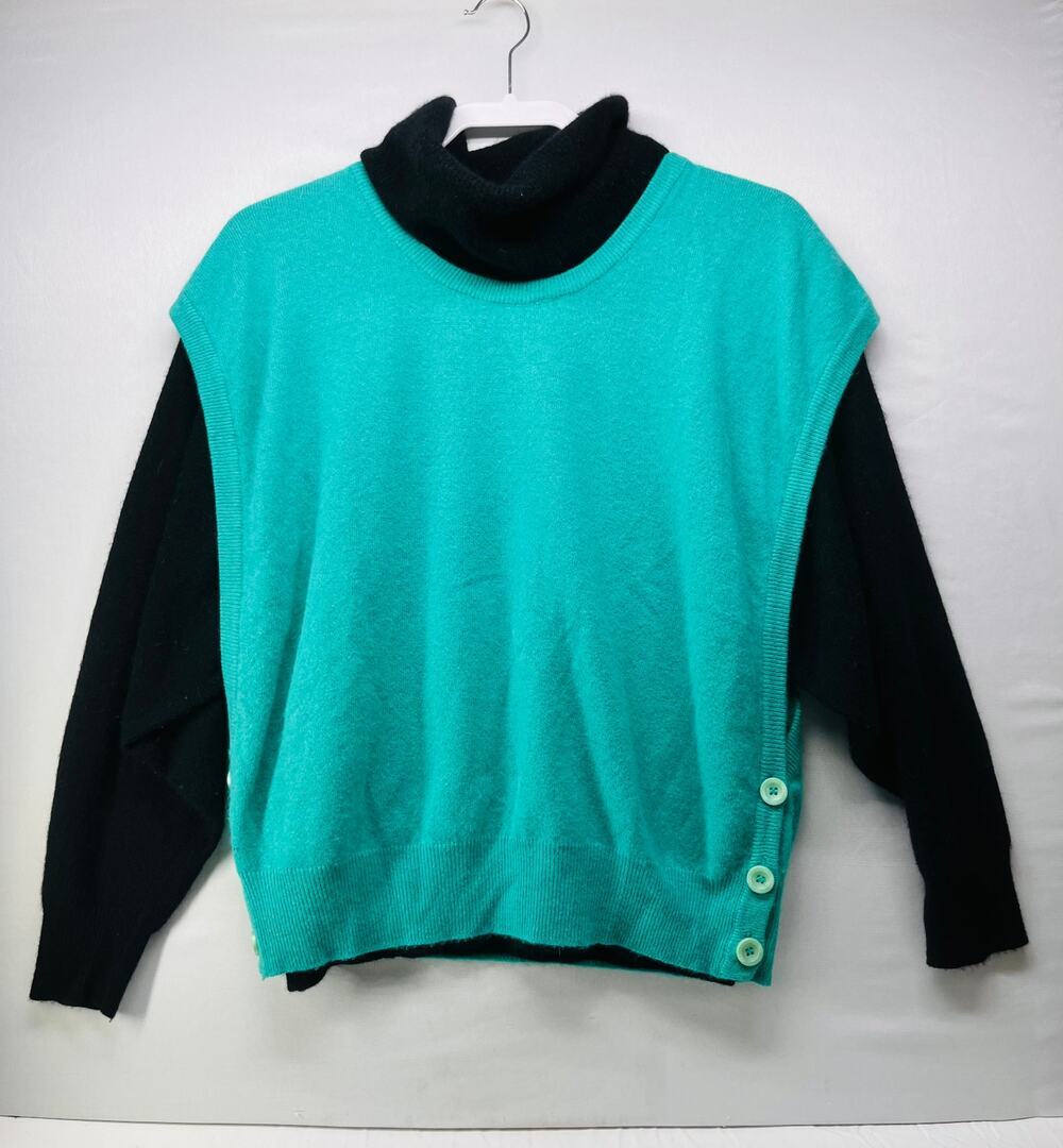 Vintage Denny Tricot Angora 2 Piece Sweater Set Cardigan Knit Top Made in Italy
